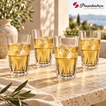 Pasabahce Crystal Sword Longdrink Tumbler Glass Set of 4 -  345 ml, Transparent