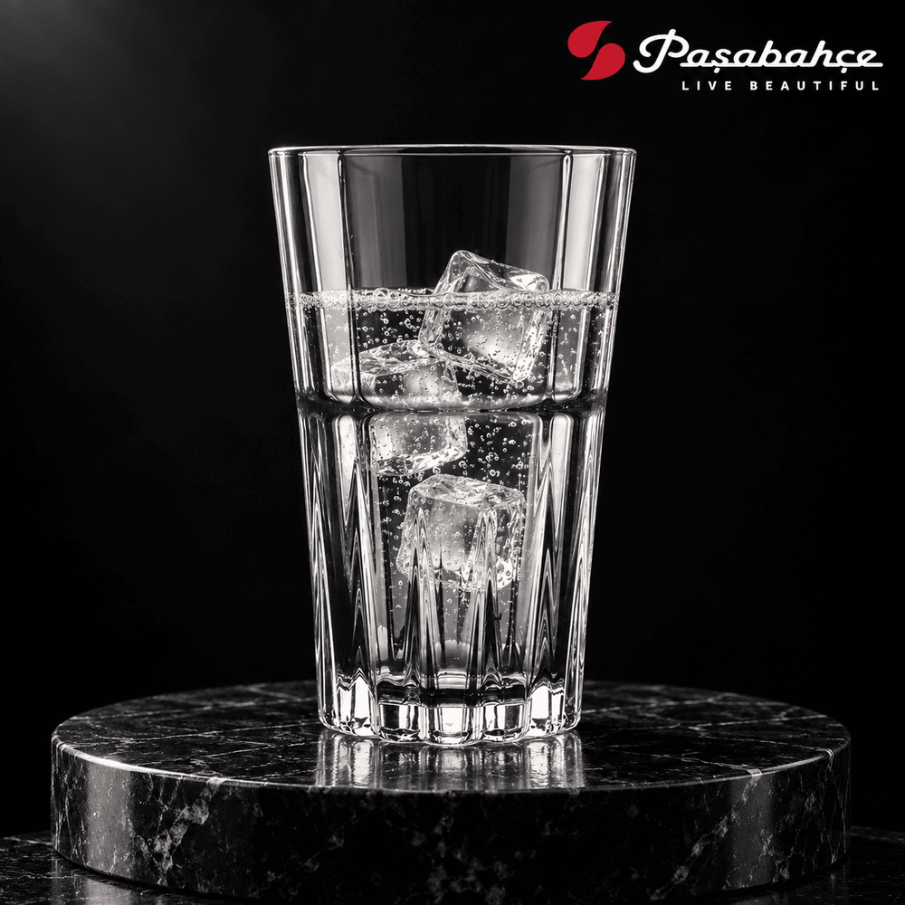Pasabahce Crystal Sword Longdrink Tumbler Glass Set of 4 -  345 ml, Transparent