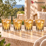 Pasabahce Crystal Sword Longdrink Tumbler Glass Set of 4 -  345 ml, Transparent