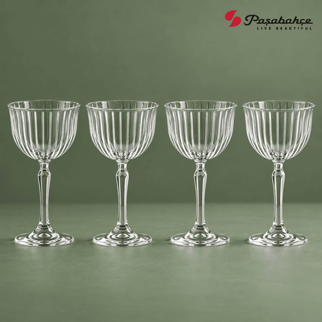Pasabahce Joy Cocktail Stem Glasses Set of 4 - 170 ml, Transparent