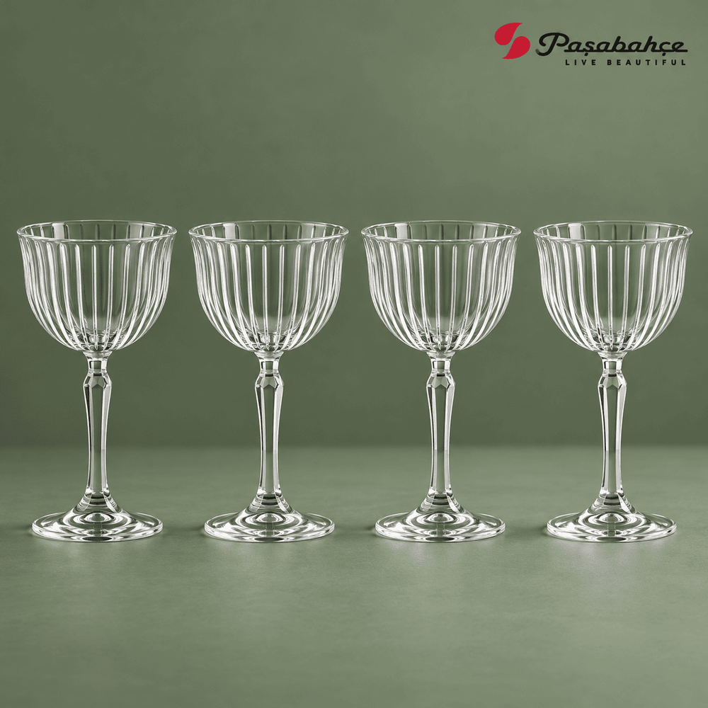Pasabahce Joy Cocktail Stem Glasses Set of 4 - 170 ml, Transparent