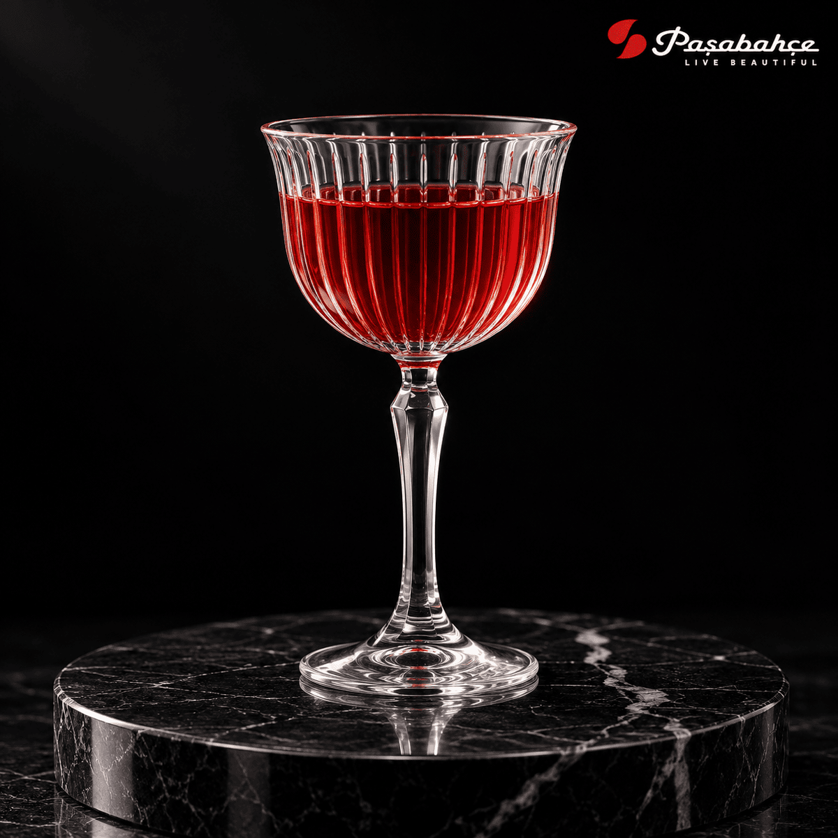 Pasabahce Joy Cocktail Stem Glasses Set of 4 - 170 ml, Transparent