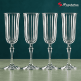 Pasabahce Joy Champagne Stem Glasses Set of 4 - 175 ml, Transparent