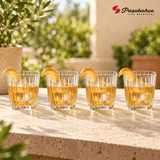 Pasabahce Joy Whisky Tumbler Glass Set of 4 -  360 ml, Transparent
