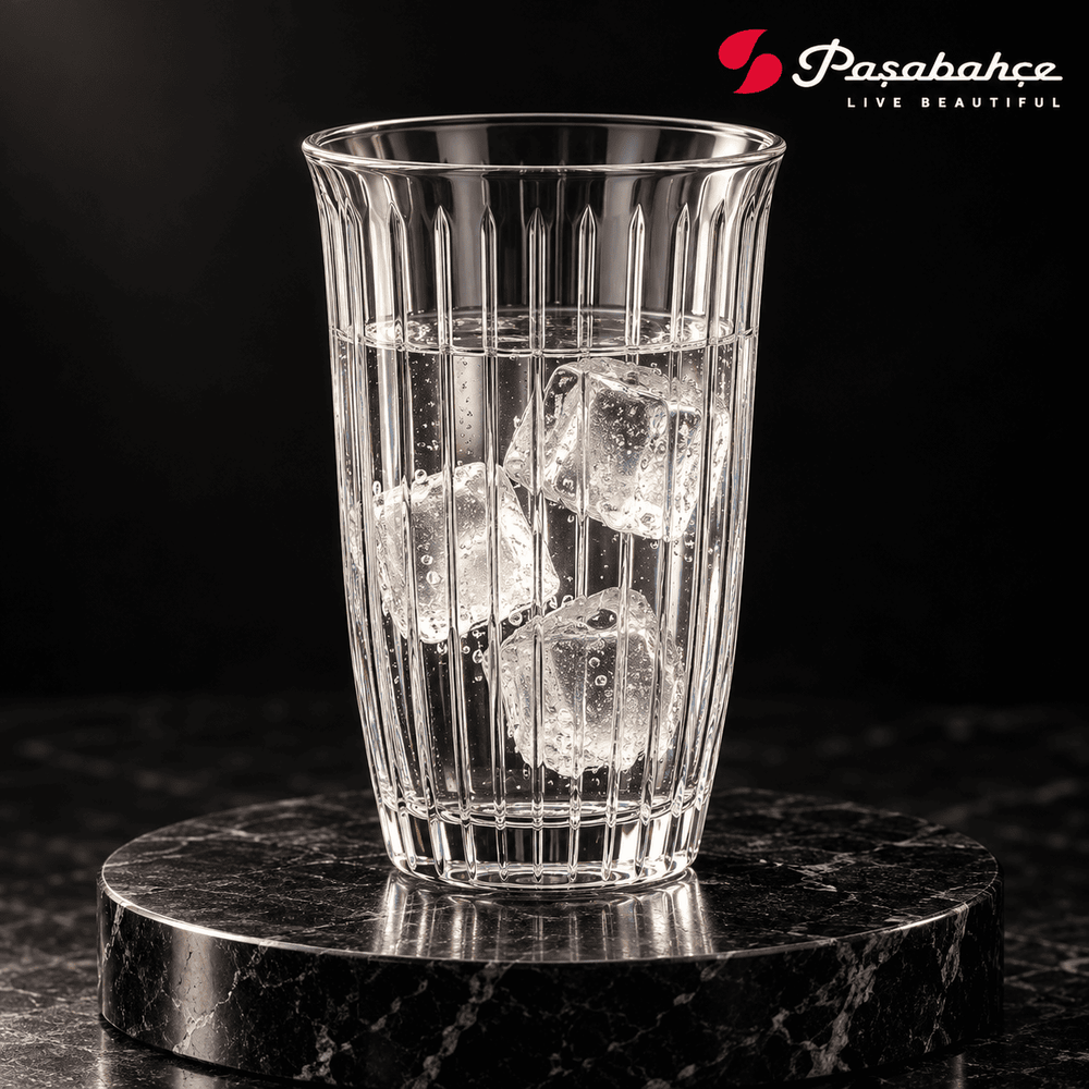 Pasabahce Joy Water Tumbler Glass Set of 4 -  365 ml, Transparent