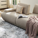 Fritzi 3 Seater Fabric Sofa (Beige)