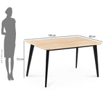 4 Seater Trava Marble Dining Set with Quado Base and Ellipse Chairs- Travertine