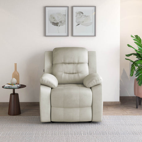 Rosia 1 Seater Manual Recliner Sofa (Light Brown)