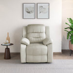 Rosia 1 Seater Manual Recliner Sofa (Light Brown)