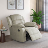 Rosia 1 Seater Manual Recliner Sofa (Light Brown)