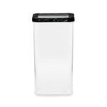 Ebony Rectangular 3000 ml Canister Storage Container (Black)