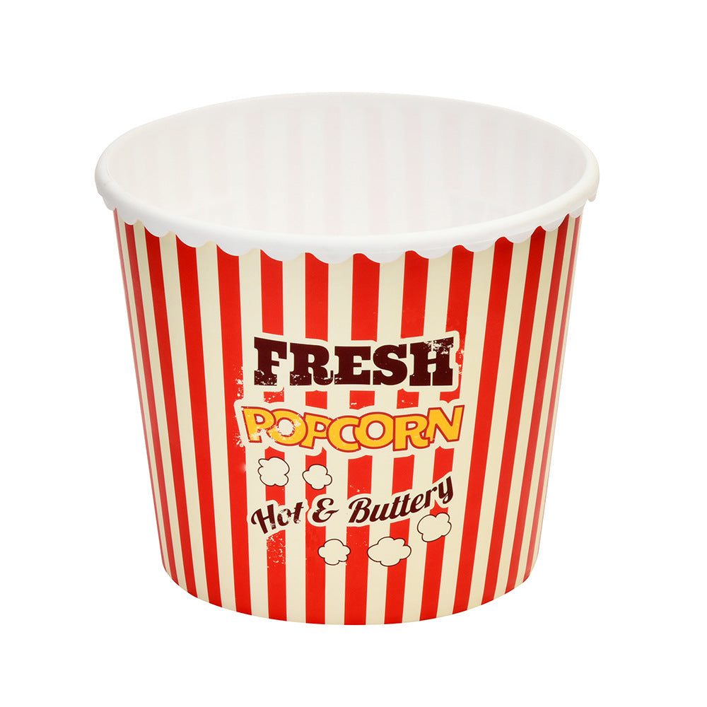 Plastic 2000 ml Pop Corn Snack Tub- Red