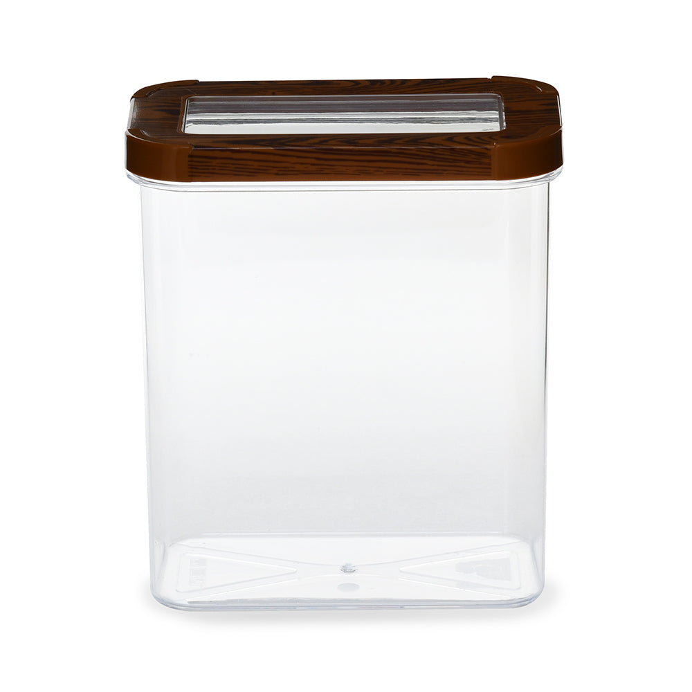 Multipurpose Rectangular 1800 ml Cannister Storage Container (Brown)