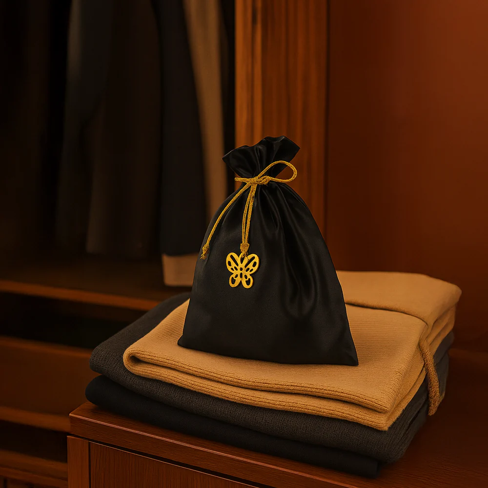 Iris Celeste Black Oudh Fragrance Pouch