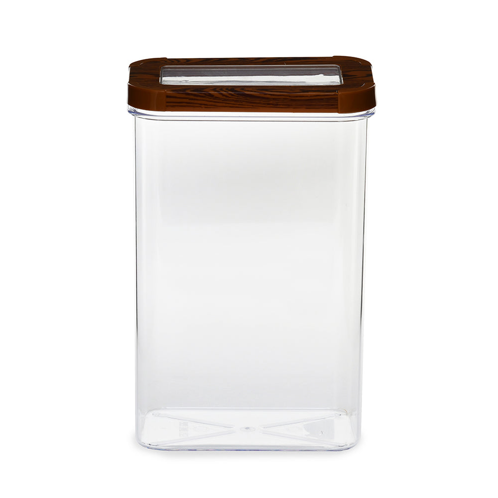 Multipurpose Rectangular 2500 ml Cannister Storage Container (Brown)