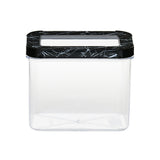 Ebony Rectangular 1200 ml Canister Storage Container- Black