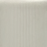Susie Fabric Ottoman with Metal Base (Cream)