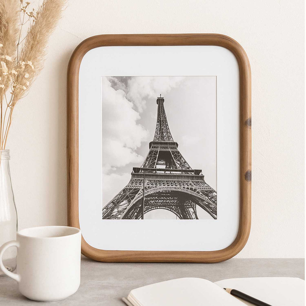 Single Pic 8"x10" Photo Frame- Brown
