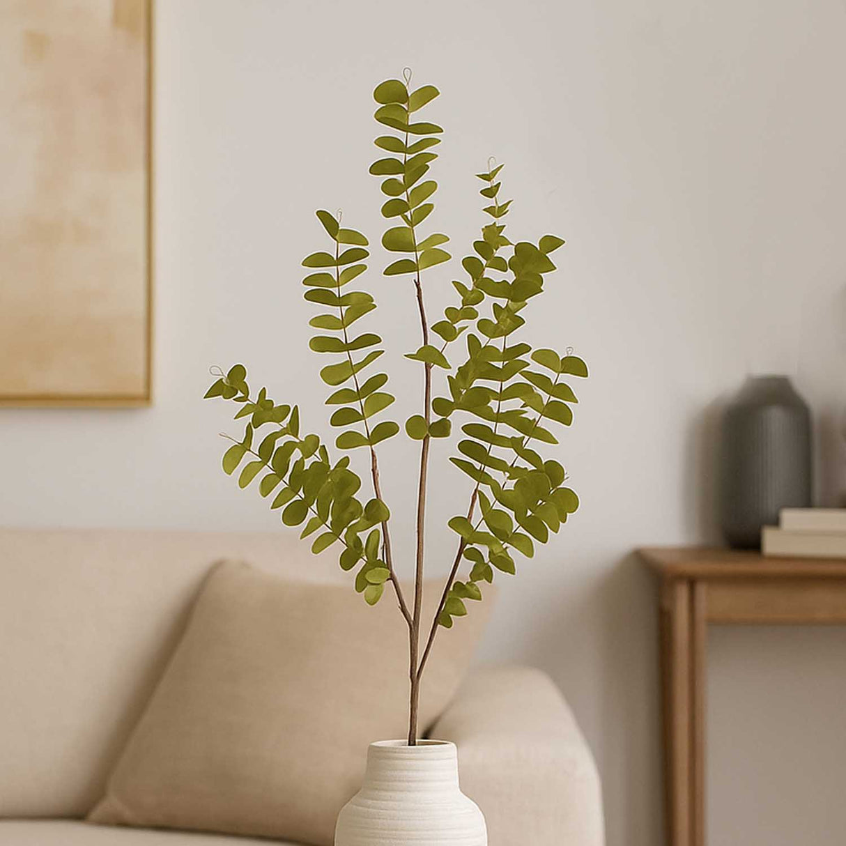 Artificial Eucalyptus Filler Stick- Green