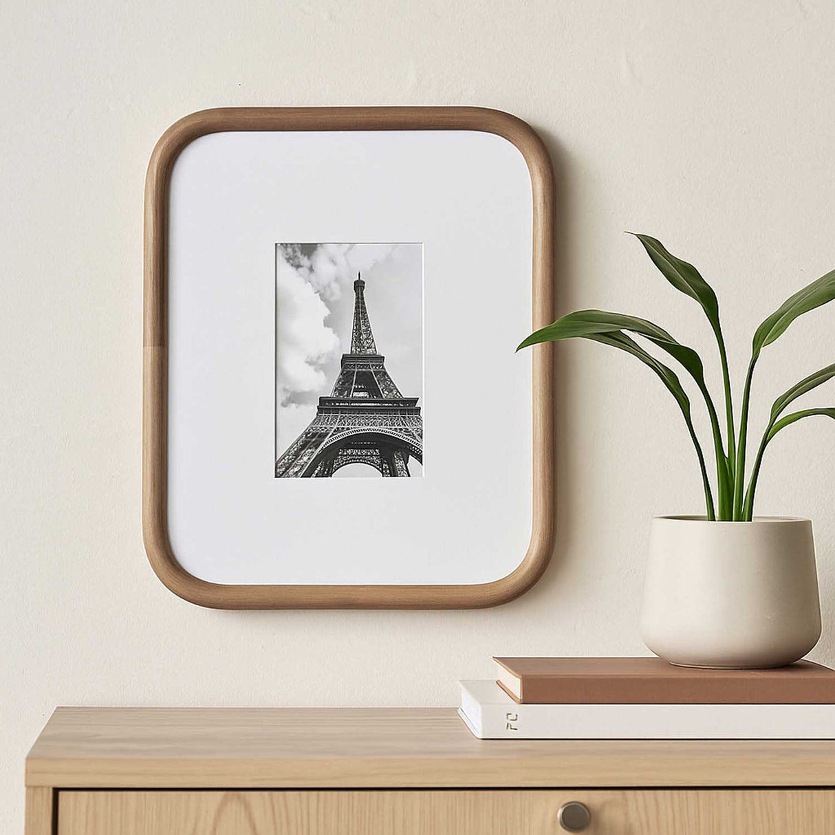 Single Pic 5"x7" Photo Frame- Brown