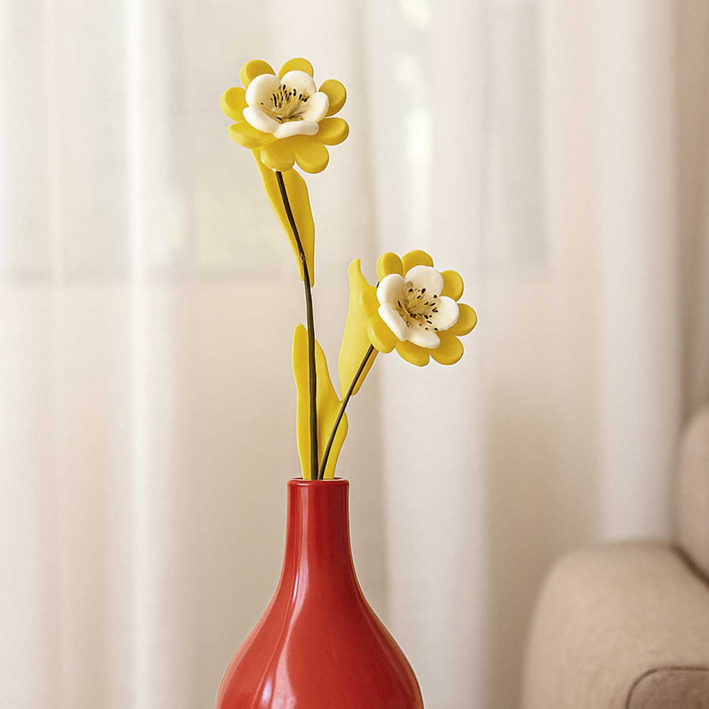 Artificial Flower Bunch- Yellow and White