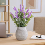 Artificial Lavender Flower Potted Plant - Purple