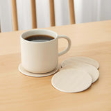 Decorative Round Coasters Set of 4- Cream