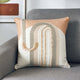 Tufting Arch Cotton Cushion Cover- Beige and Grey