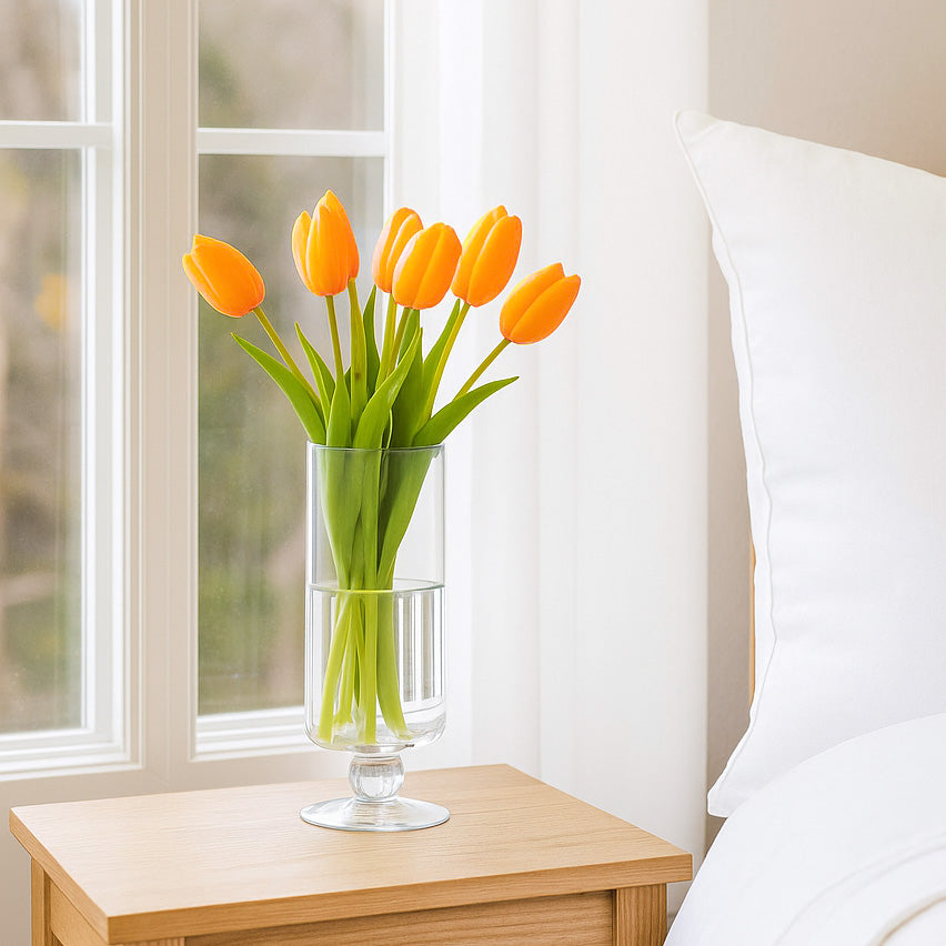 Decorative Glass Vase Jar Large- Transparent