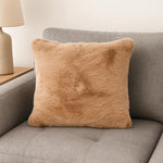 Faux Fur Decorative Filled Cushion- Brown
