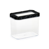 Ebony Rectangular 1200 ml Canister Storage Container- Black