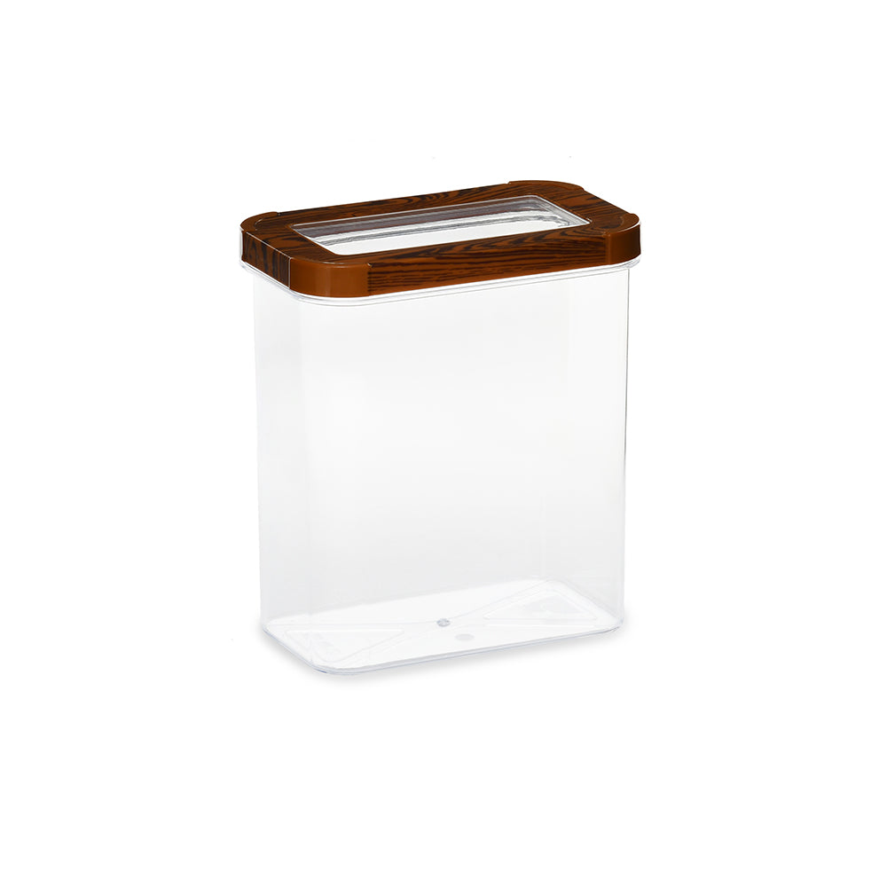 Multipurpose Rectangular 1800 ml Cannister Storage Container (Brown)
