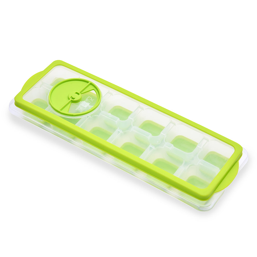 Ice Cube Tray with Lid- Green