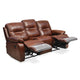 Wilson 3 Seater Sofa with 2 Manual Recliners- Caramel