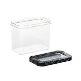 Ebony Rectangular 1200 ml Canister Storage Container- Black