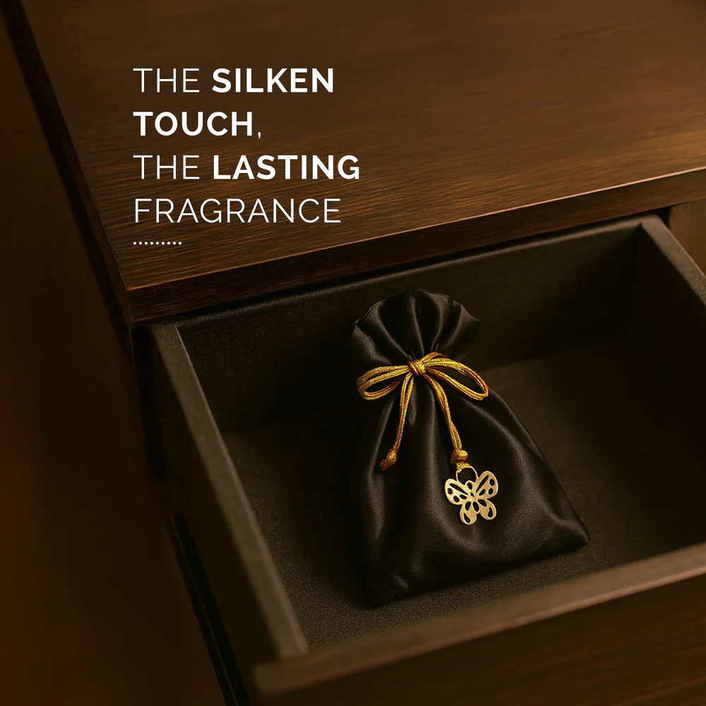 Iris Celeste Black Oudh Fragrance Pouch