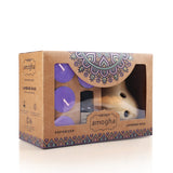 IRIS Amogha Lavender Khus Fragrance Vaporizer with 4 Tealights and Vaporizer Oil (10 ml)