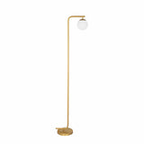 One Bulb Modern Floor Lamp (Gold)