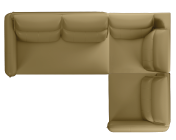 Infinia 2+1+1 Seater Leatherette Sofa Set with Left Corner Sofa- Beige