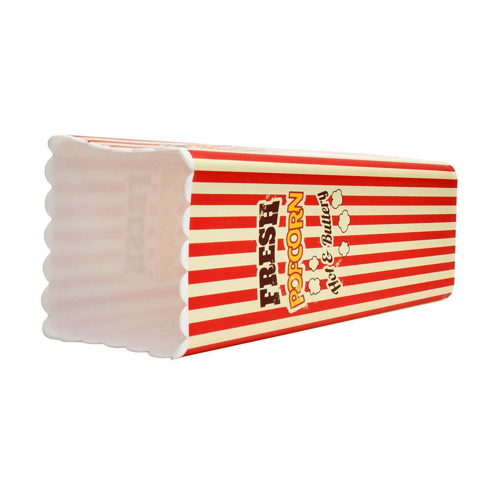 Plastic 1200 ml Pop Corn Snack Box- Red