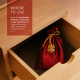 Iris Celeste Rose Gold Fragrance Pouch