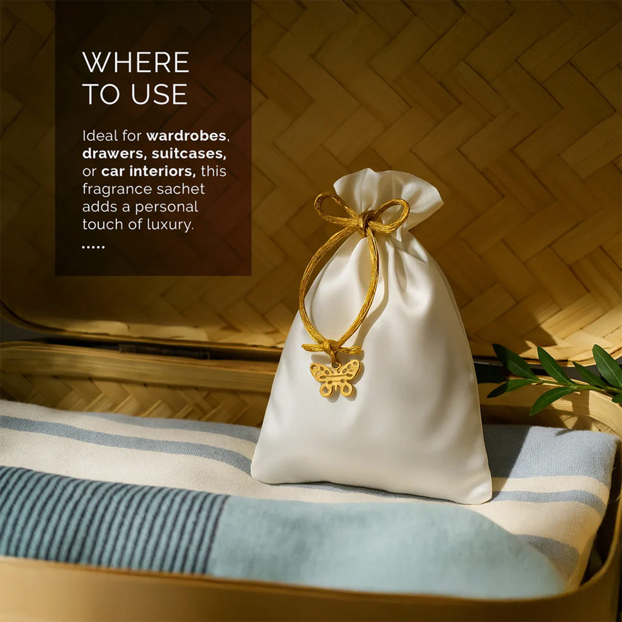 Iris Celeste White Musk Fragrance Pouch
