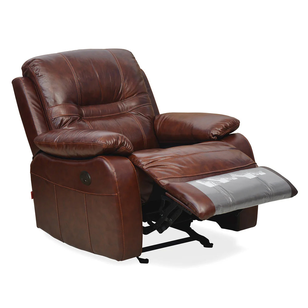 Wilson 1 Seater Electric Recliner- Caramel