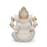 Ekdanata Polyresin Decorative Showpiece- White and Gold