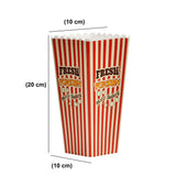 Plastic 1200 ml Pop Corn Snack Box- Red