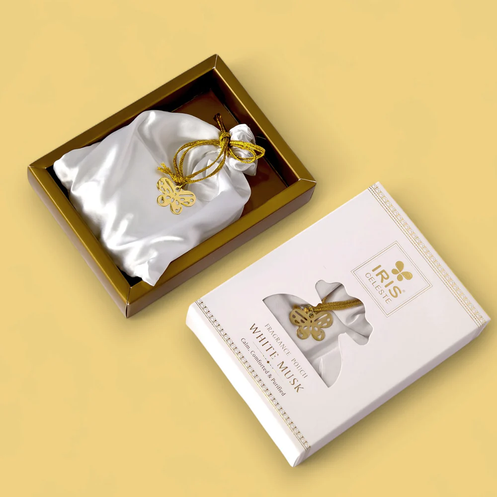 Iris Celeste White Musk Fragrance Pouch