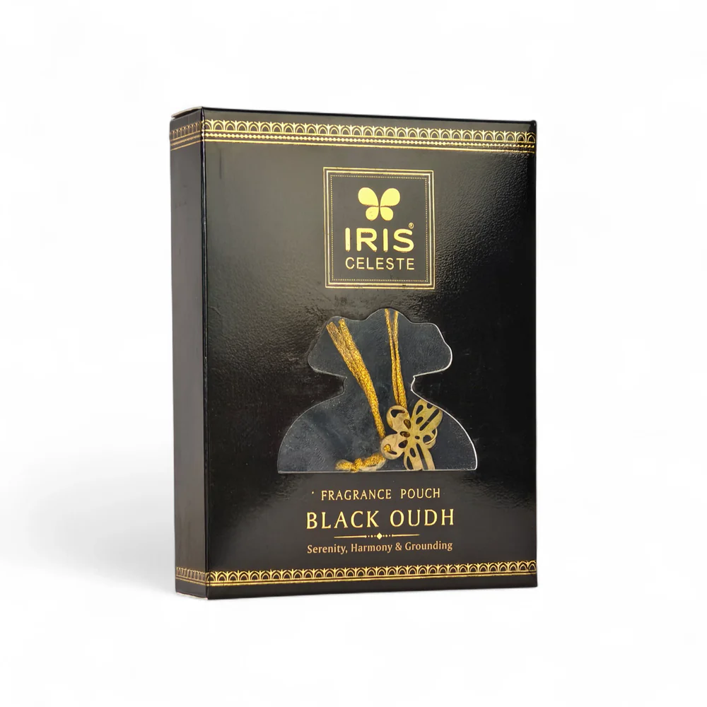 Iris Celeste Black Oudh Fragrance Pouch