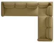 Infinia 3+2+1 Seater Leatherette Sofa Set with Left Corner Sofa- Beige