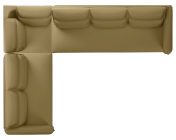 Infinia 3+2+1 Seater Leatherette Sofa Set with Right Corner Sofa- Beige