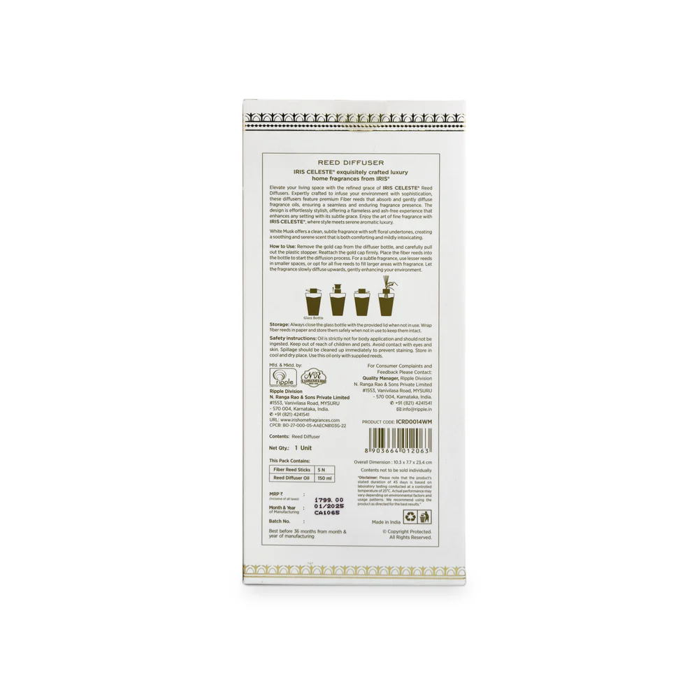 IRIS Celeste ICRD0014WM Reed Diffuser- 150 ml